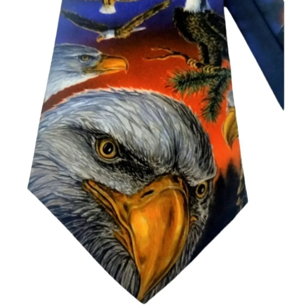 EC D'EM CRAZY BRAND EAGLE NECKTIE OSFM